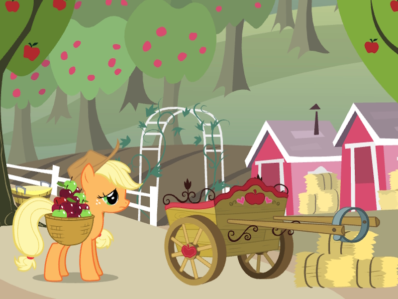 Jeu La récolte de pommes de mon petit poney poney en ligne