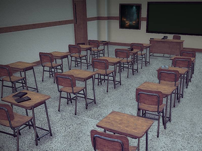Jeu École d'horreur: histoire de détective en ligne