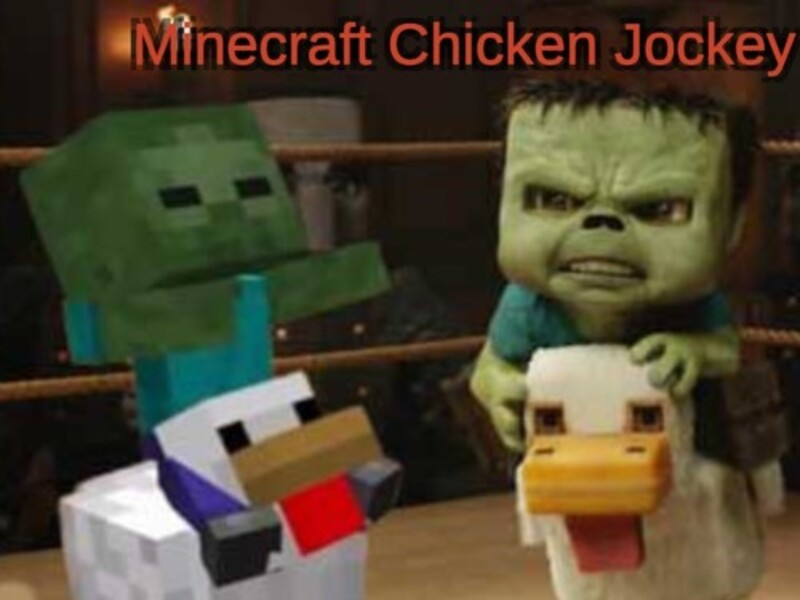 Jeu Jockey de poulet minecraft en ligne